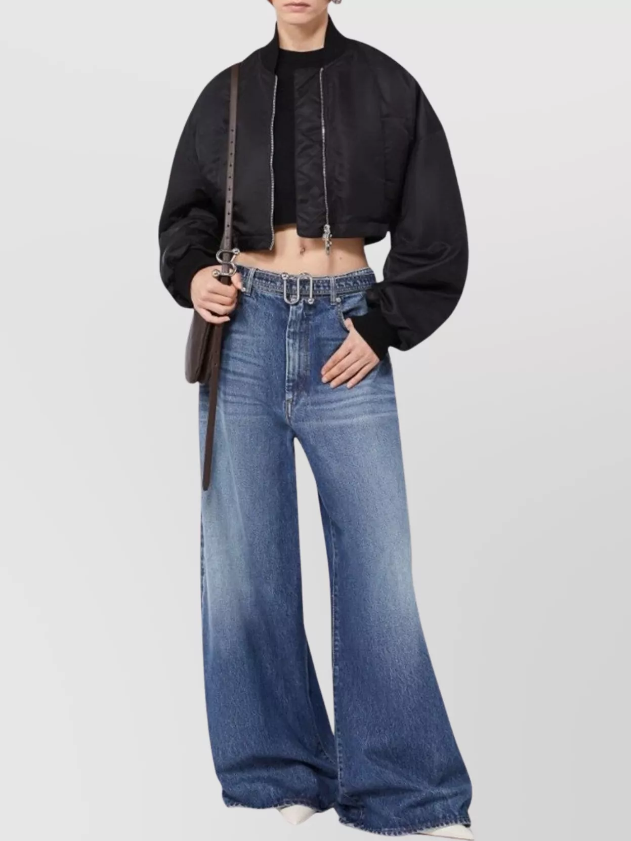 Sportmax Oversized Low-Rise Denim Trousers