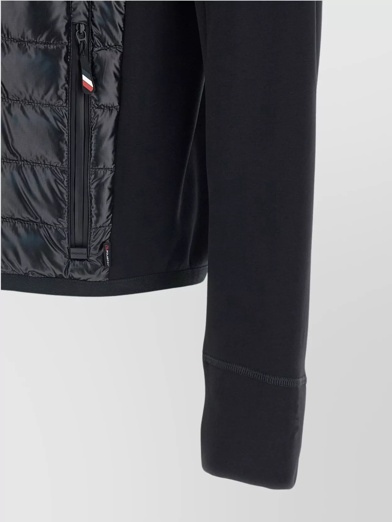 Moncler Grenoble High Collar Long Sleeve Padded Sweatshirt