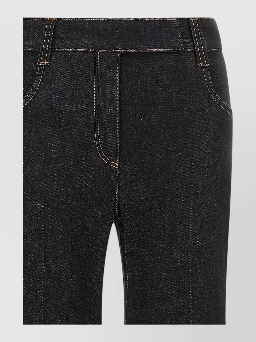 Brunello Cucinelli denim high-rise flared-leg jeans