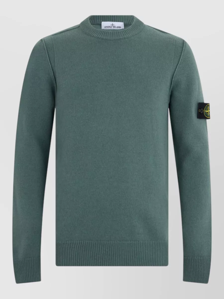 Stone Island virgin wool crewneck sweater