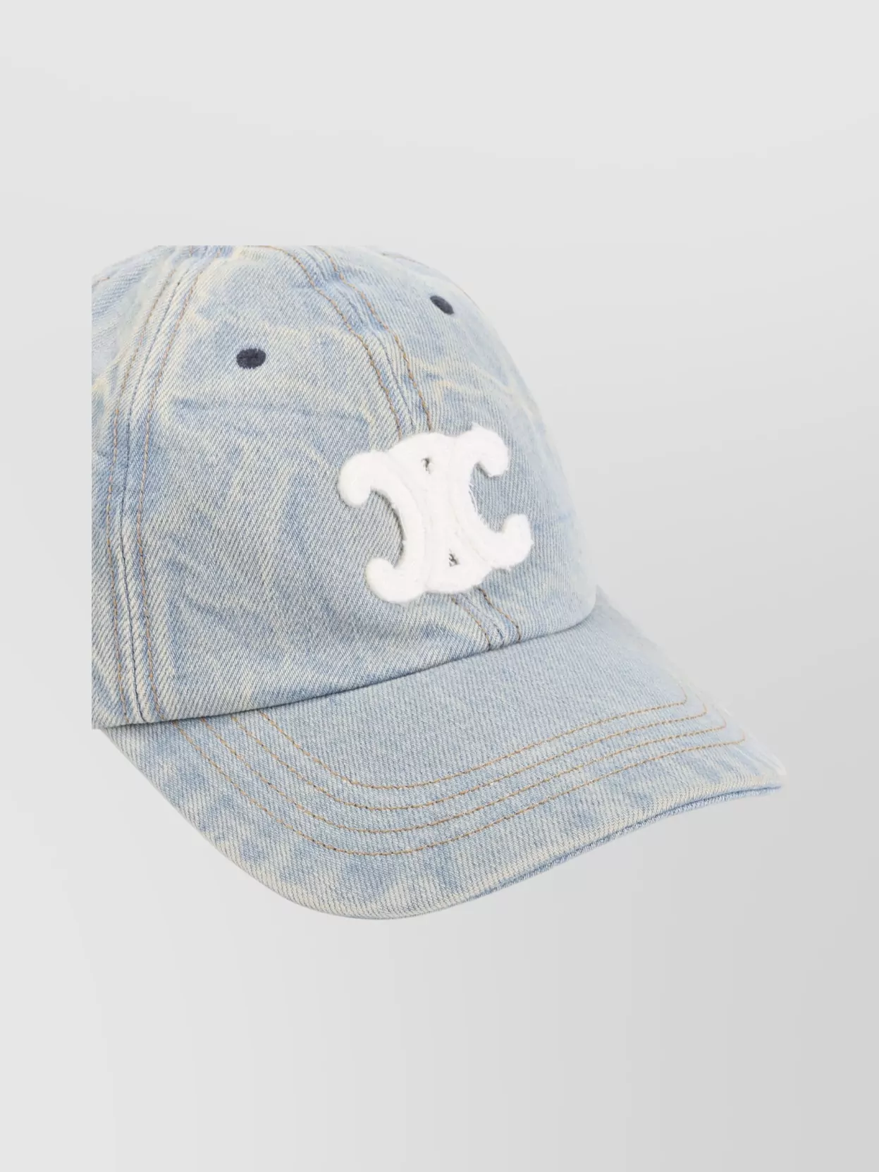 Celine Triumph Cap With Curved Brim And Vents