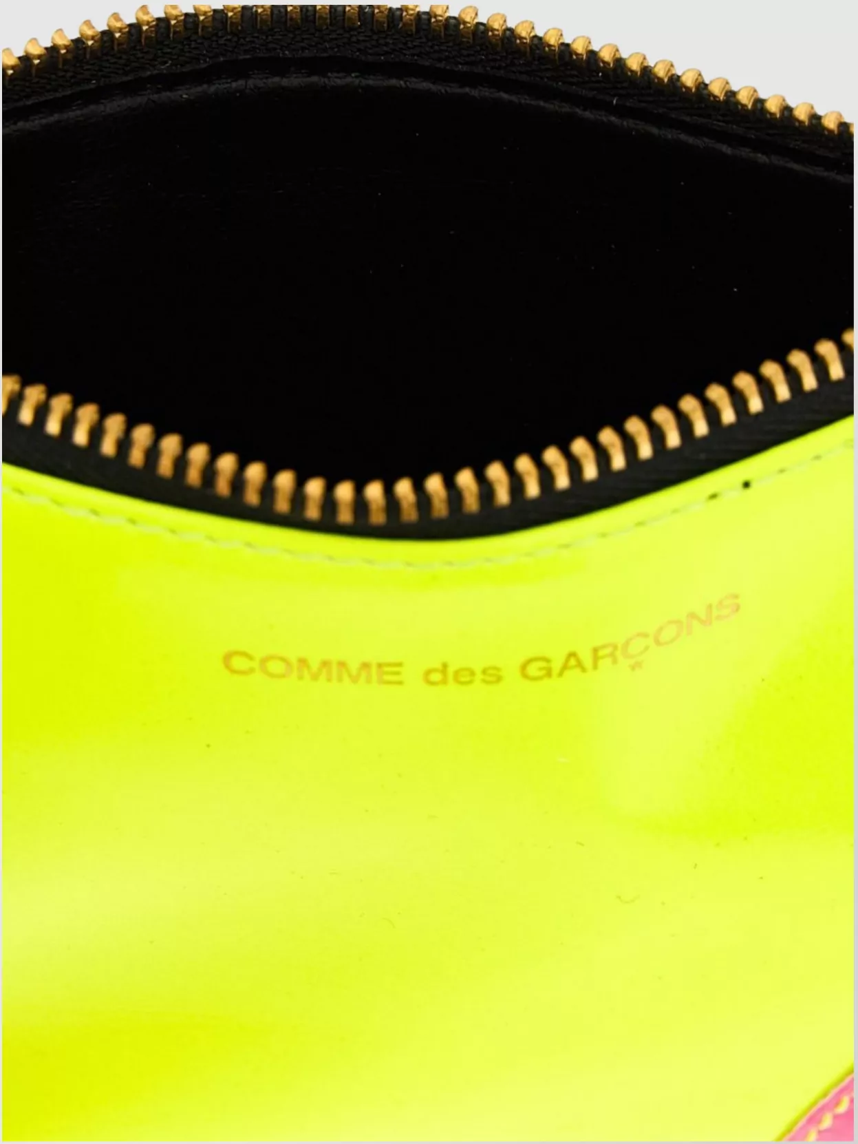 Comme Des Garçons Neon Contrast Card Holder