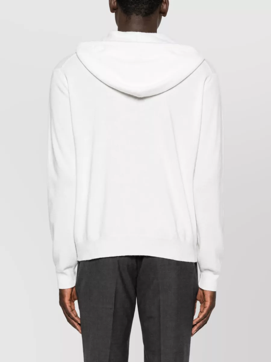 Lisa Yang Cashmere Ribbed Hooded Cardigan