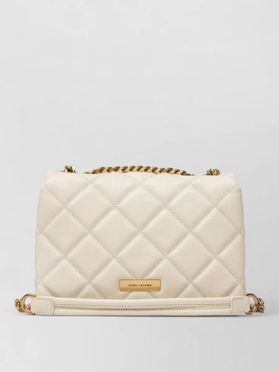 Marc Jacobs Leather Quilted Chain-Link Shoulder Bag