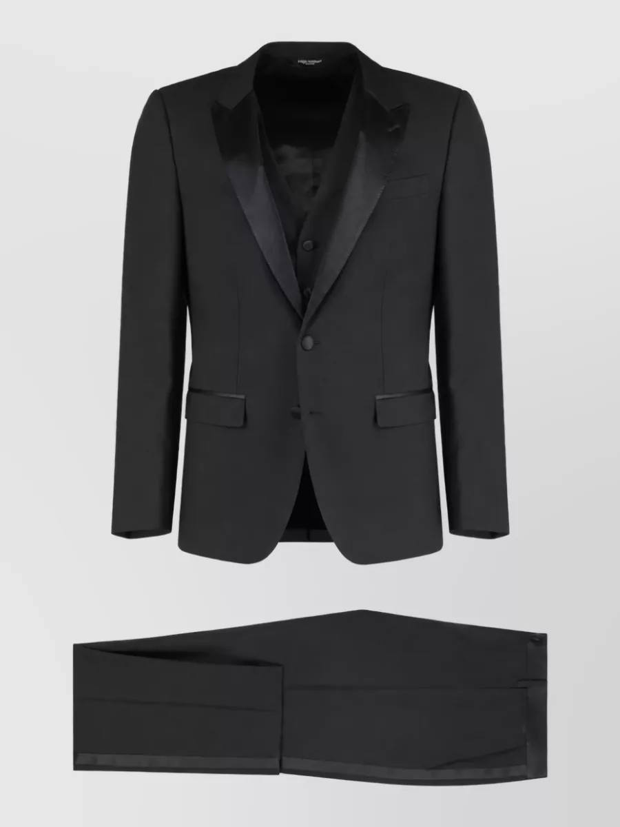 Dolce&Gabbana Wool Silk Single Breasted Coat