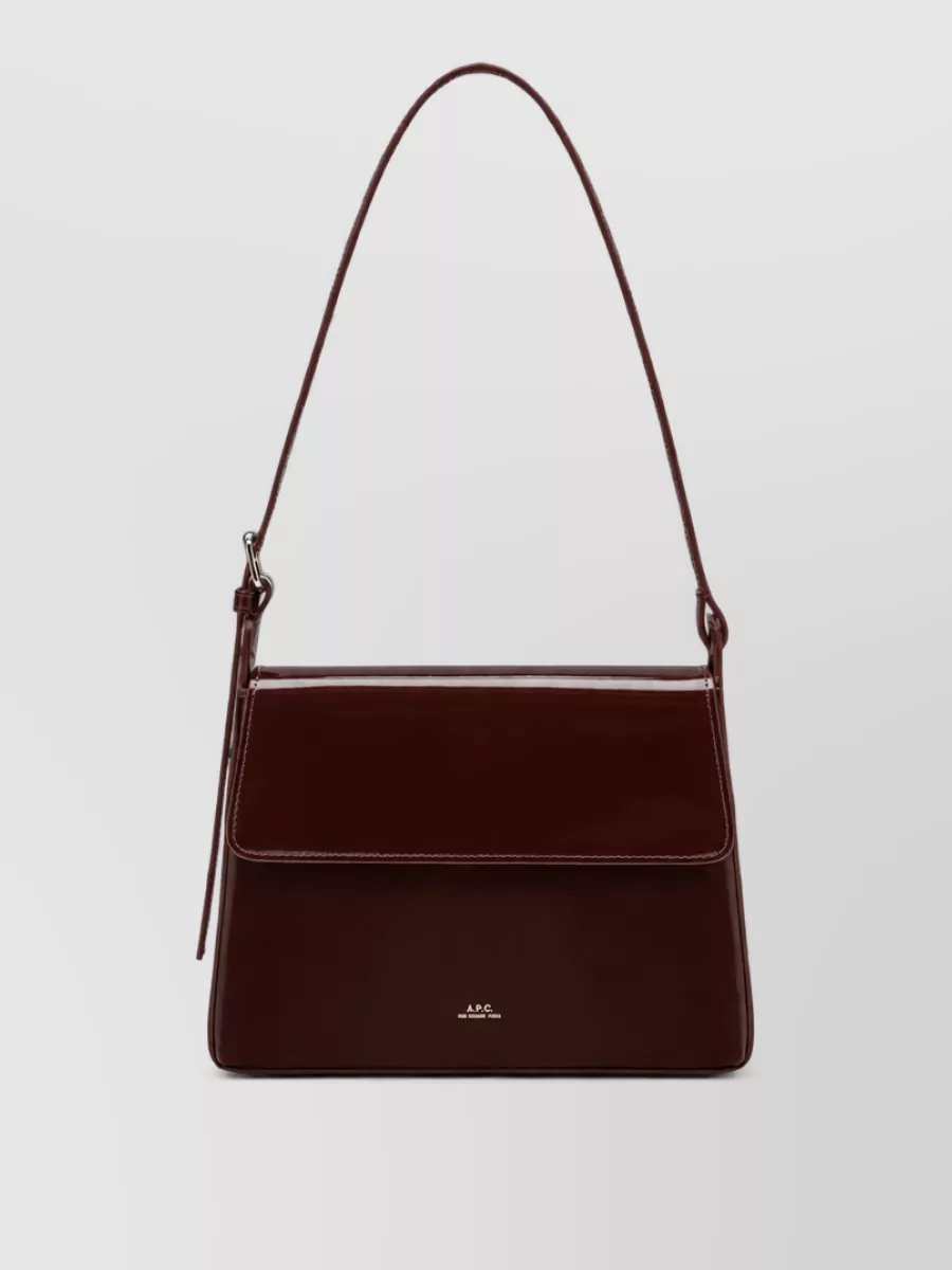 A.P.C. na leather shoulder bag