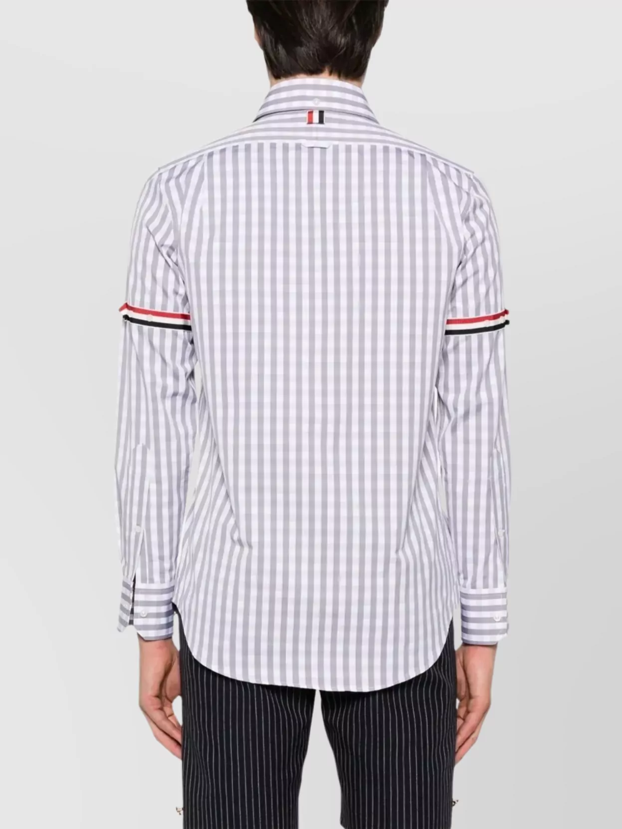 Thom Browne Straight Fit L/S Shirt W/Gg Armband