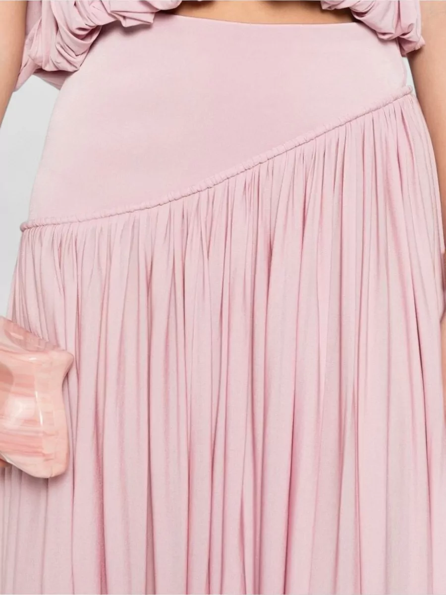 Zimmermann Viscose Asymmetric Draped Maxi Skirt