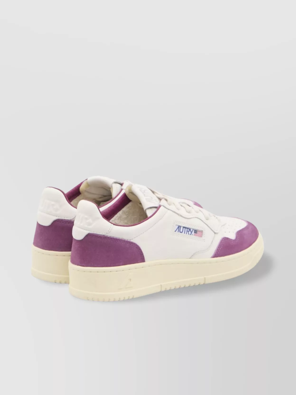 Autry Champion Leather Sneakers With Perforated Toe