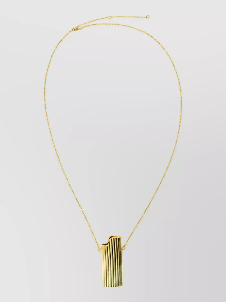 Ami Paris metal lighter holder necklace