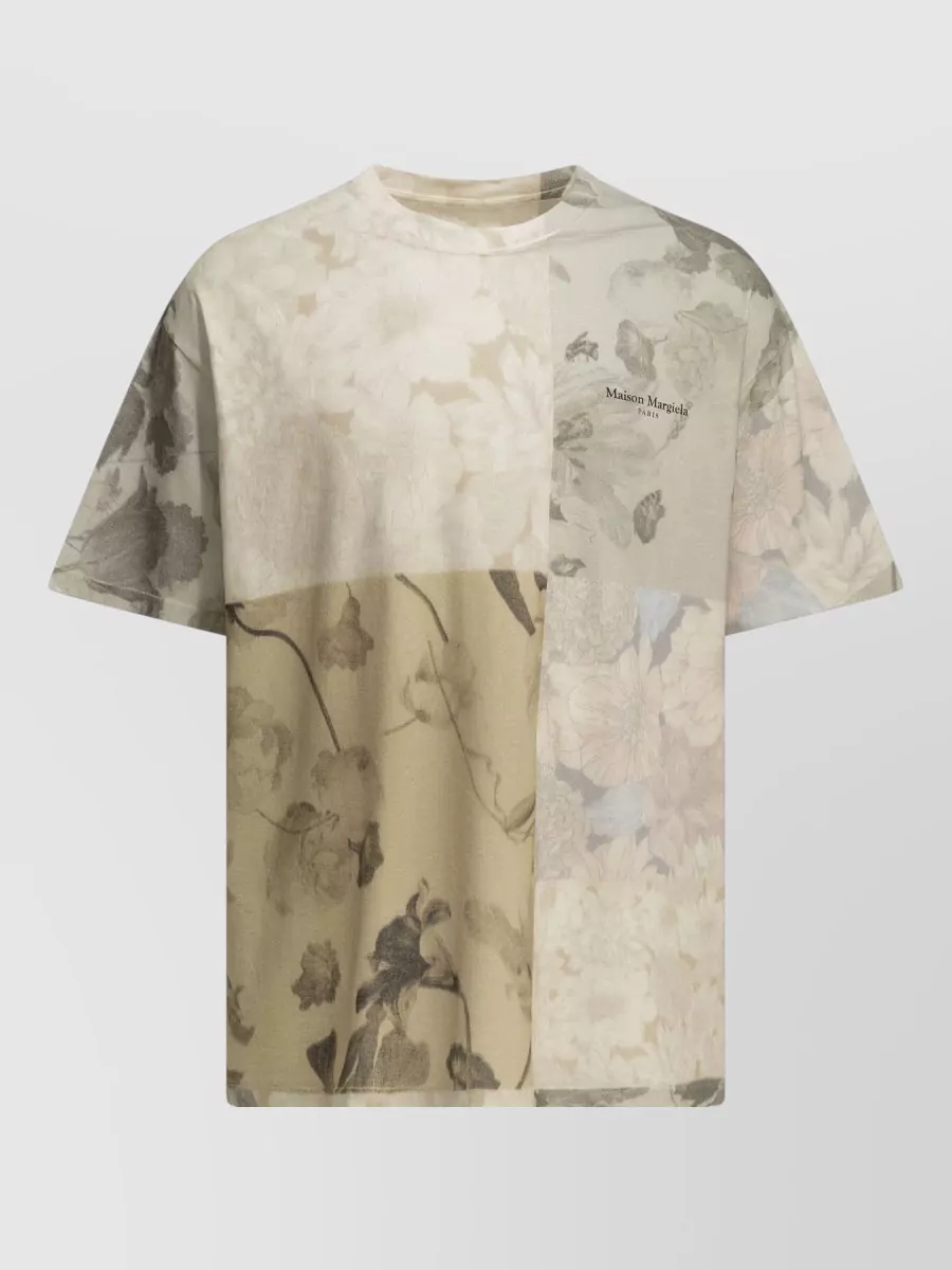 Maison Margiela Floral-print crew-neck t-shirt