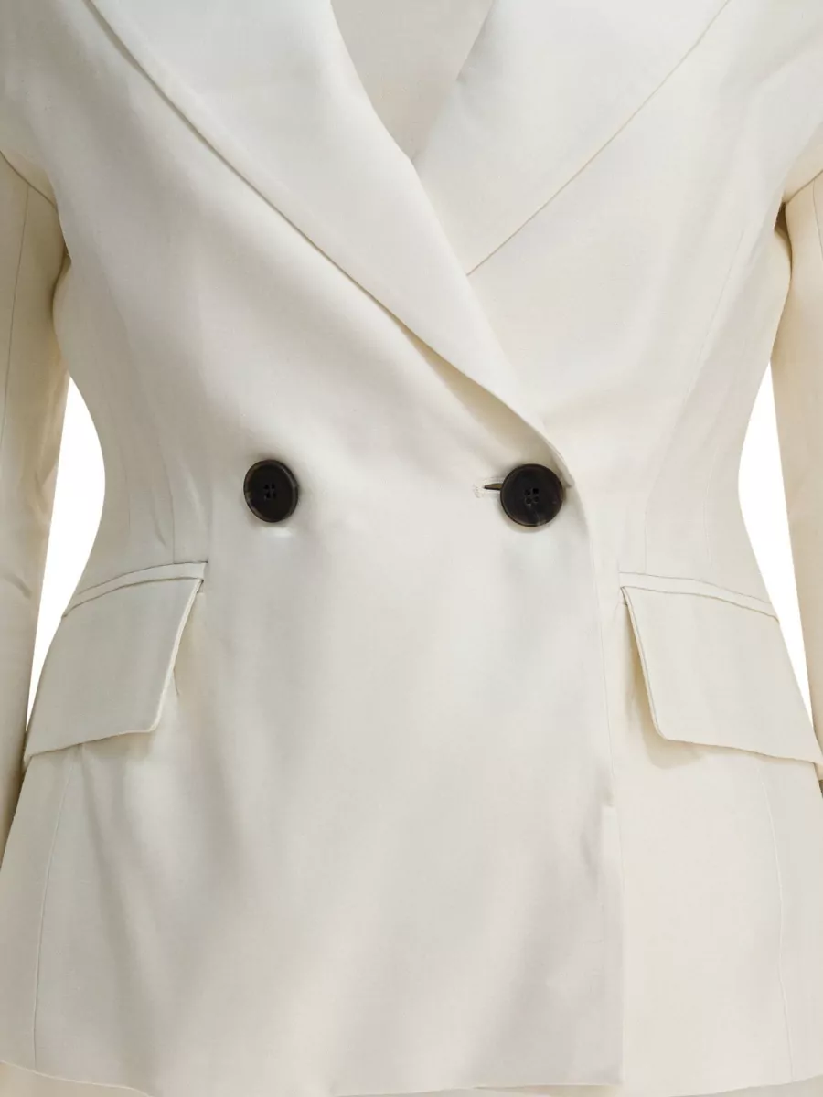 Sandbeige Silk Wool Blazer