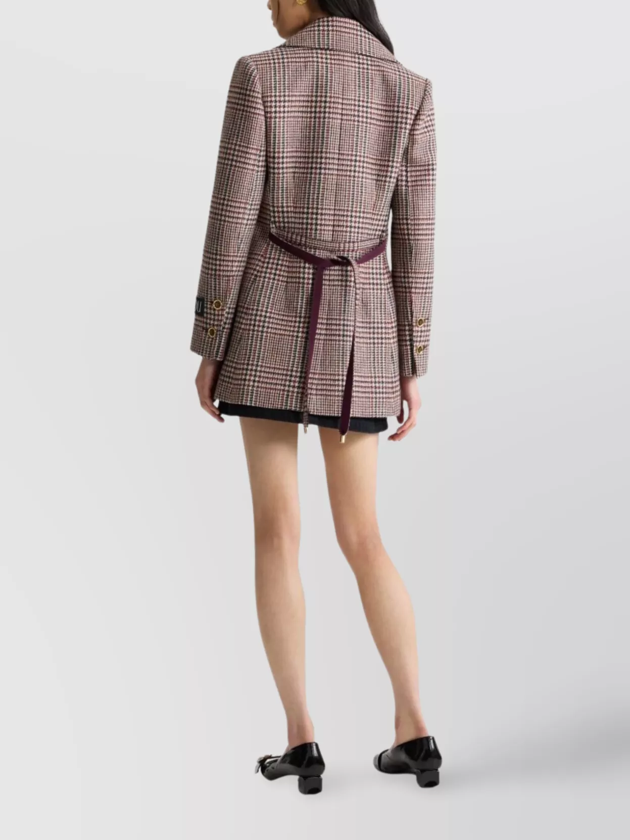 Patou Belted Jacket Featuring Flap Pockets