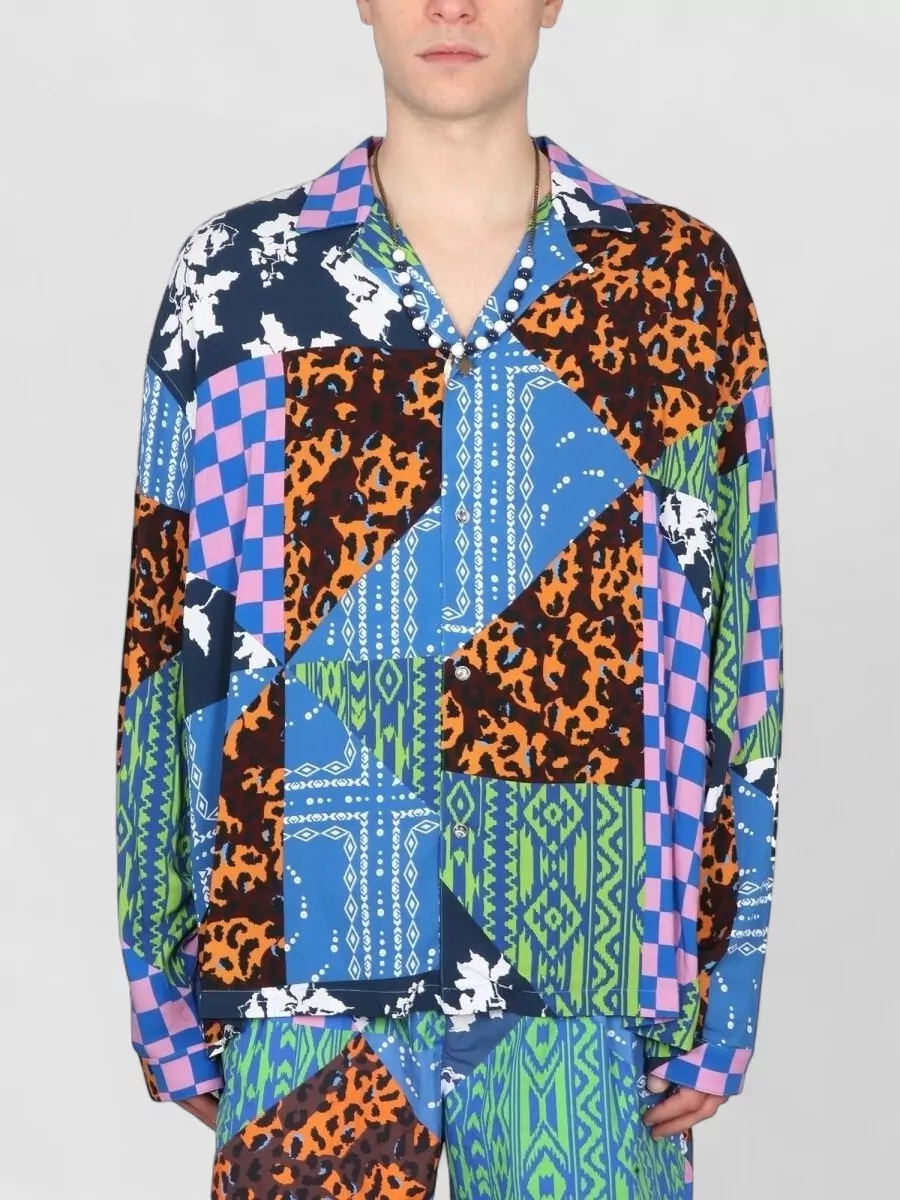 Marcelo Burlon County Of Milan Viscose bowling shirt