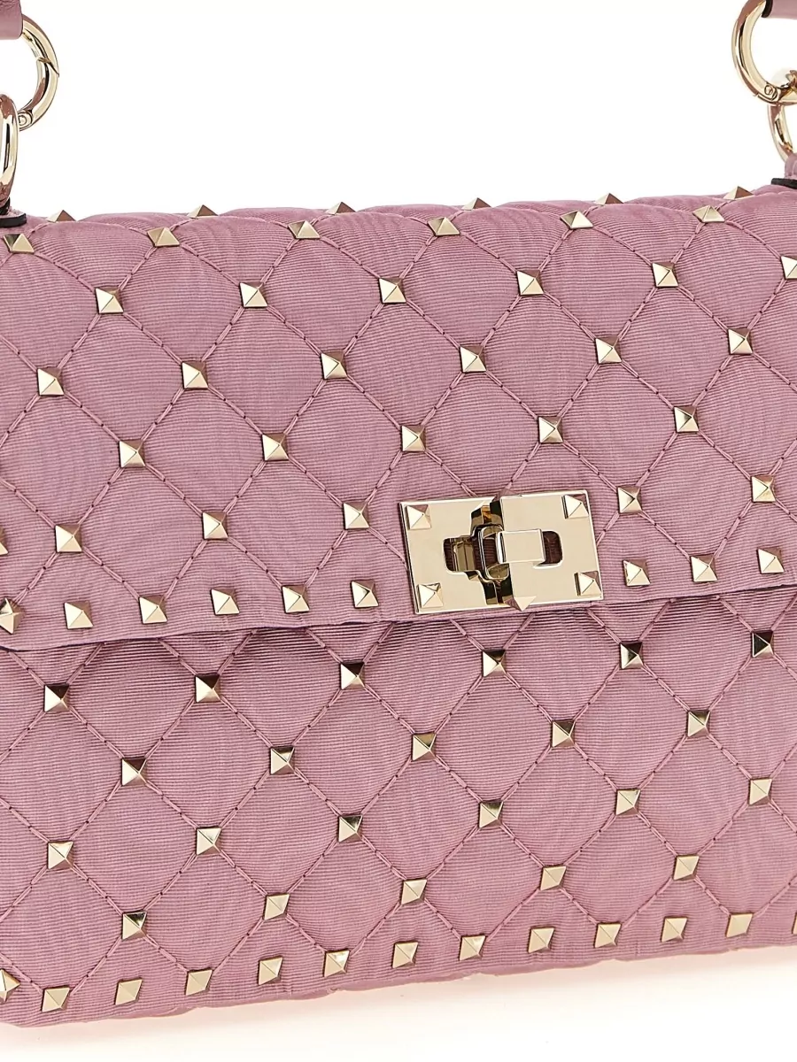 Valentino Garavani Rockstud Spike Medium Fabric Shoulder Bag