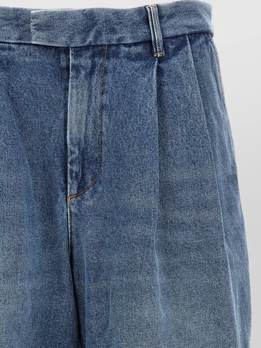 Armarium Denim Mid-Rise Wide-Leg Trousers