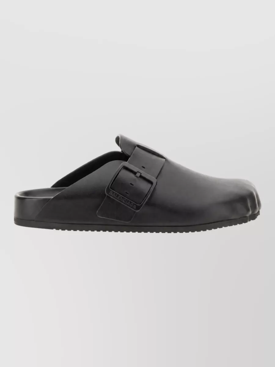 Balenciaga Leather Sunday Mules