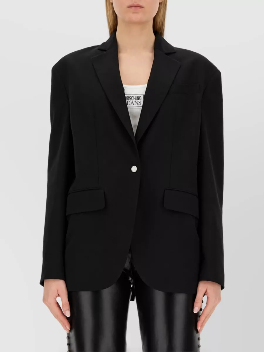 Moschino Single Breasted Suit Jacket