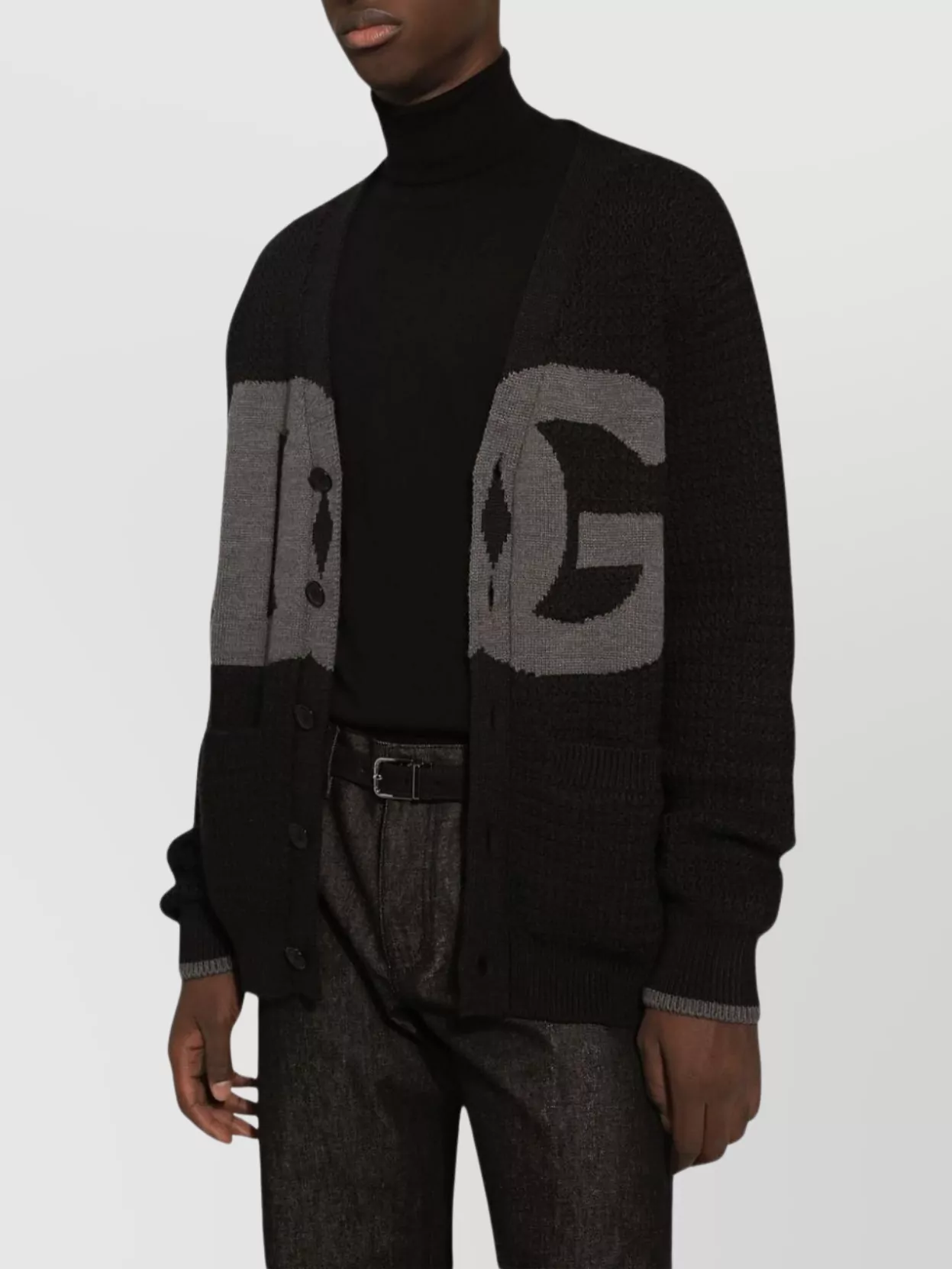 Dolce&Gabbana Wool V-Neck Cardigan Pockets