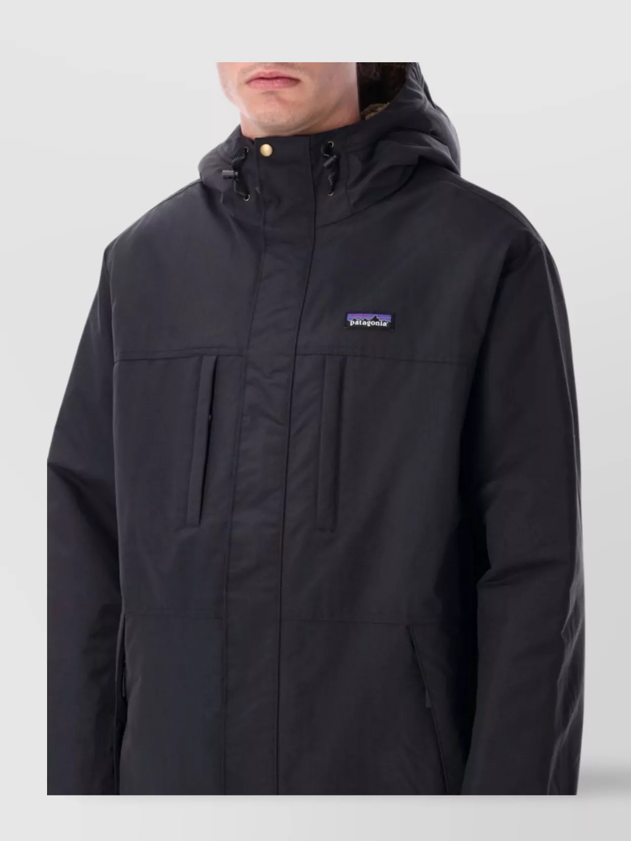 Patagonia Hooded Parka With Adjustable Cuffs And Pockets