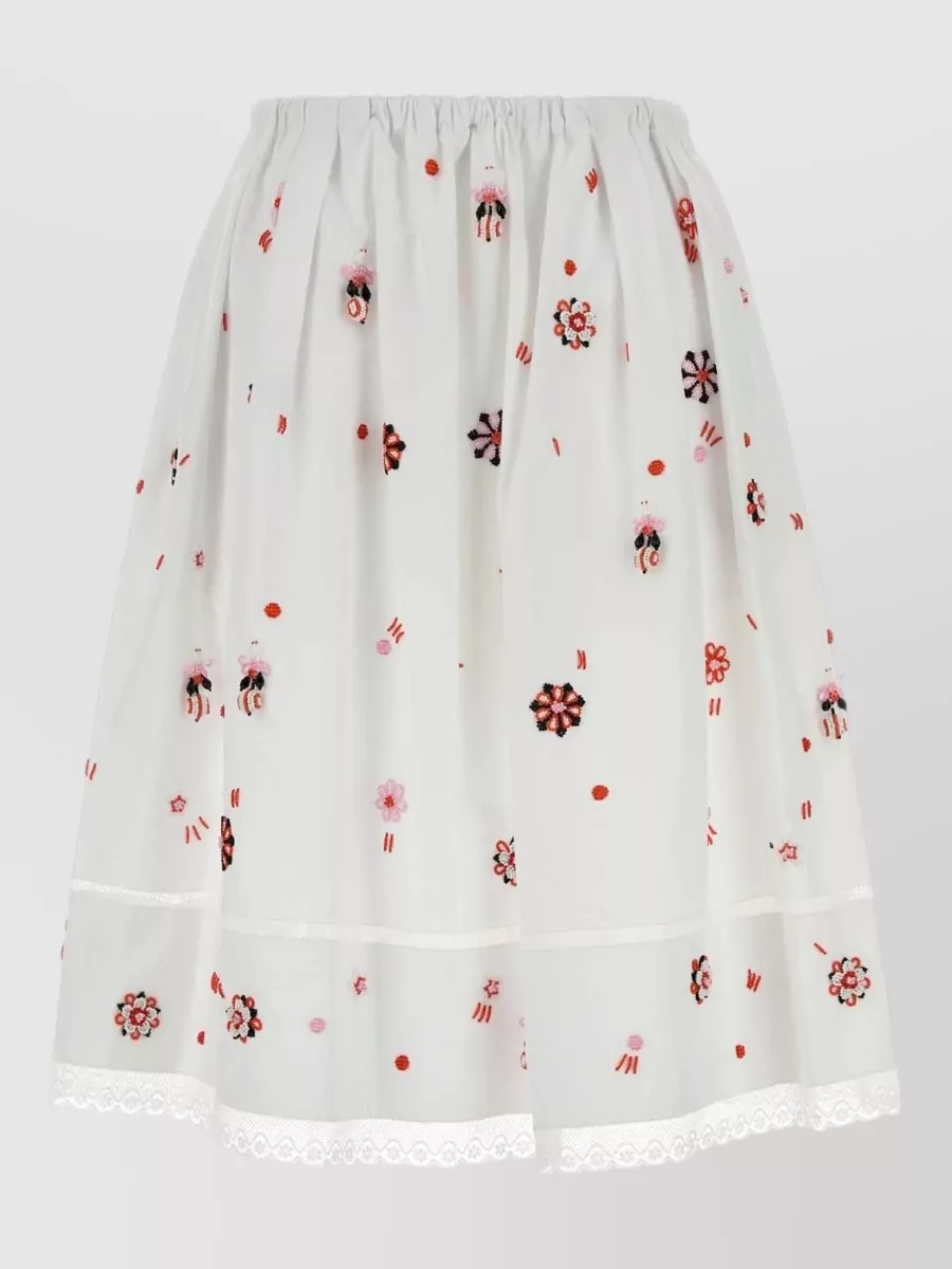 Prada cotton full skirt