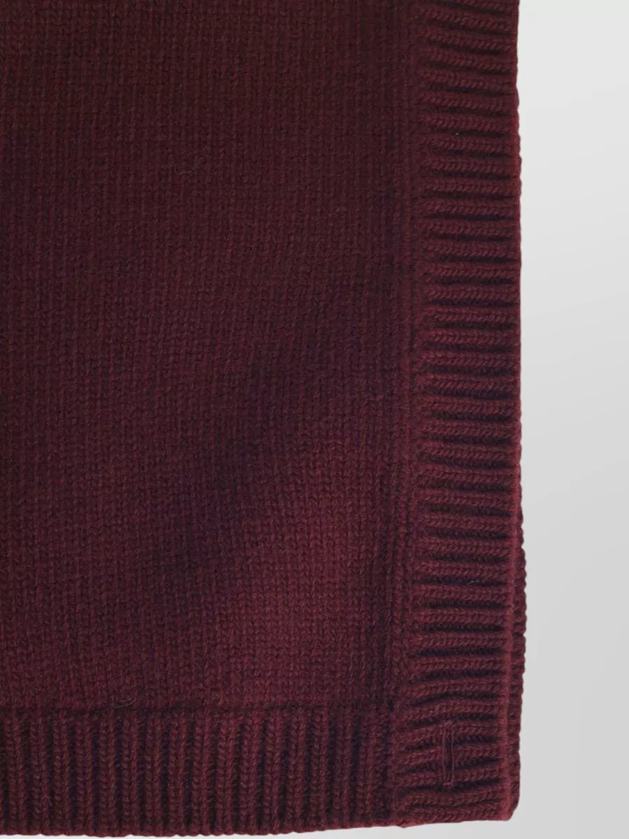 Maison Margiela Virgin Wool Hood Button Detail Knit