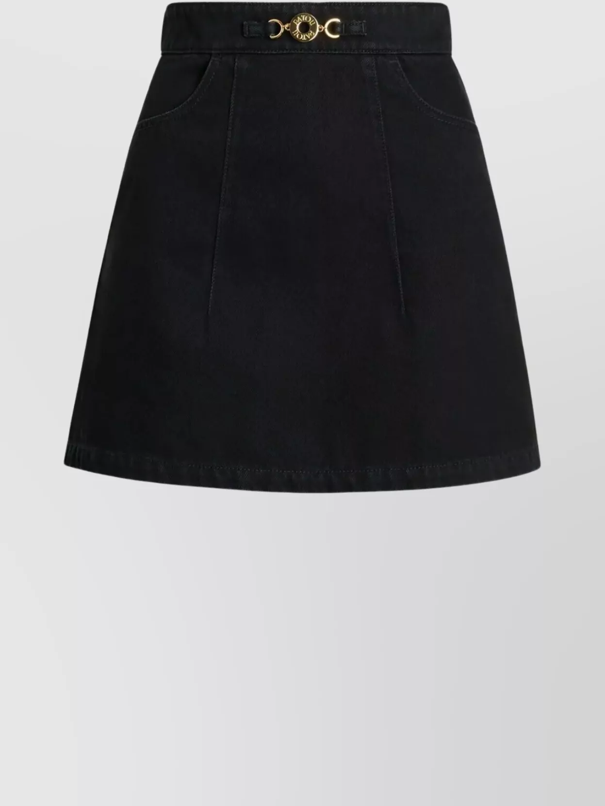 Patou High Waist Mini Skirt Pockets