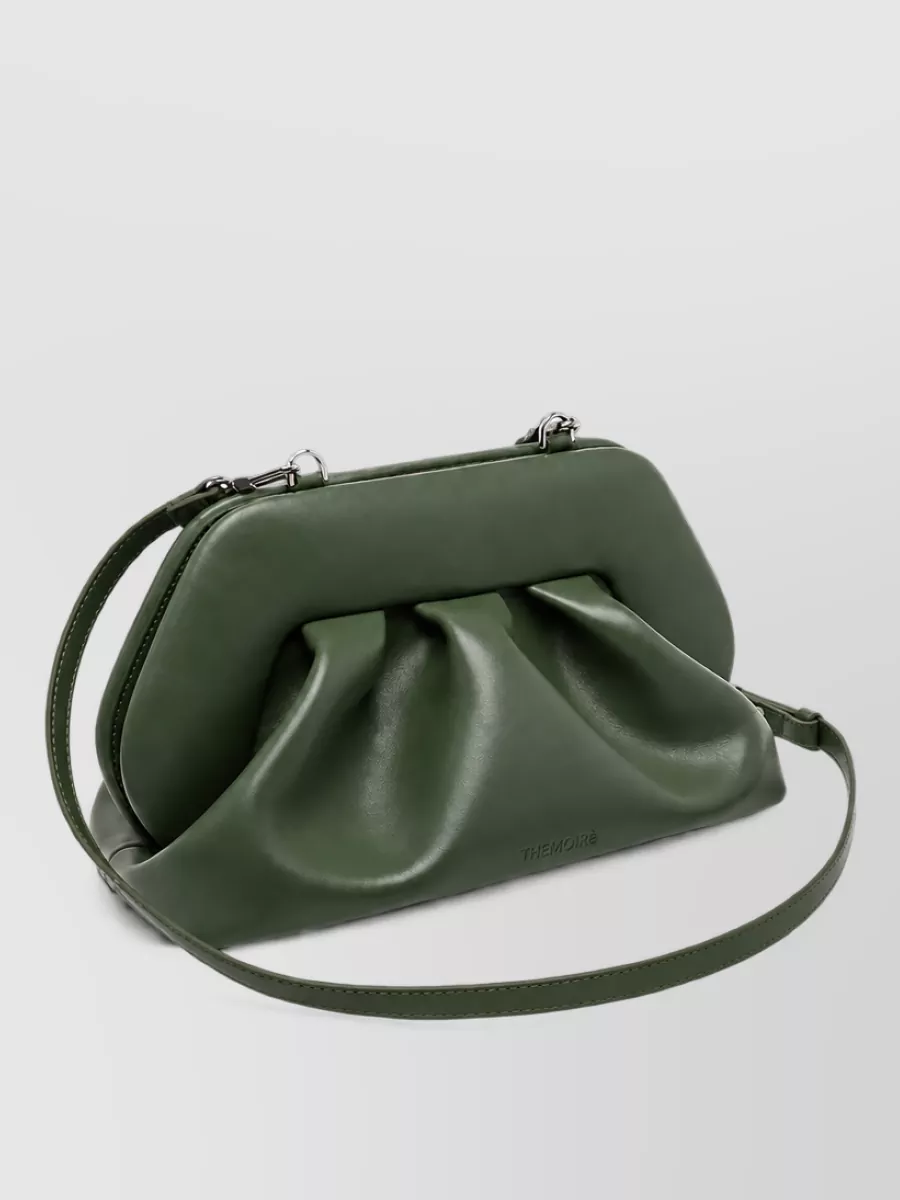 Themoiré bios medium ruched clutch bag