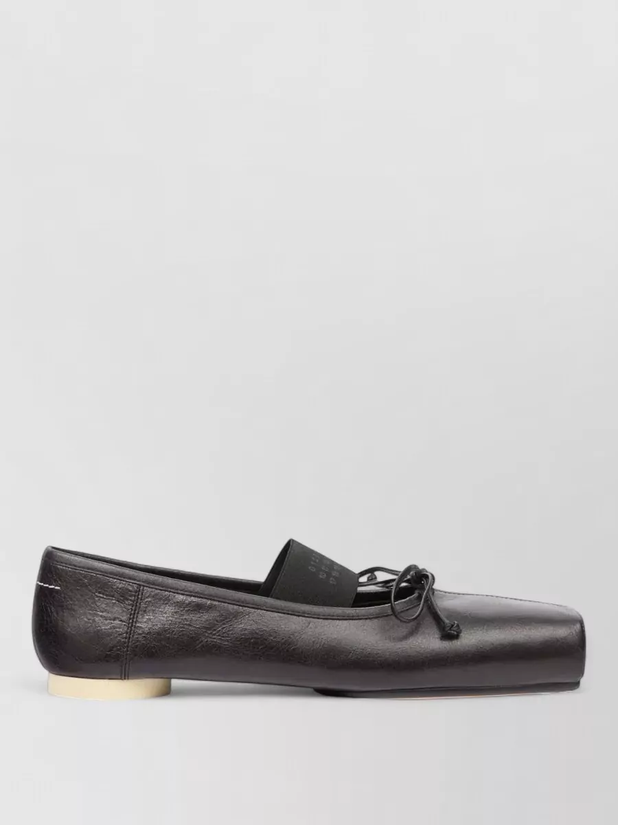 Mm6 Maison Margiela Leather Knot Ballerina Shoes