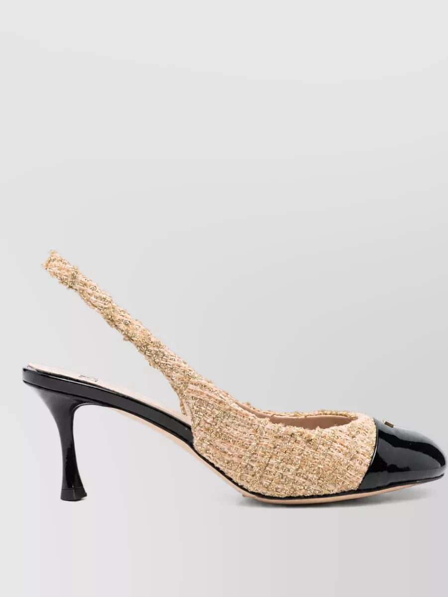 N 21 Leather Slingback Pumps