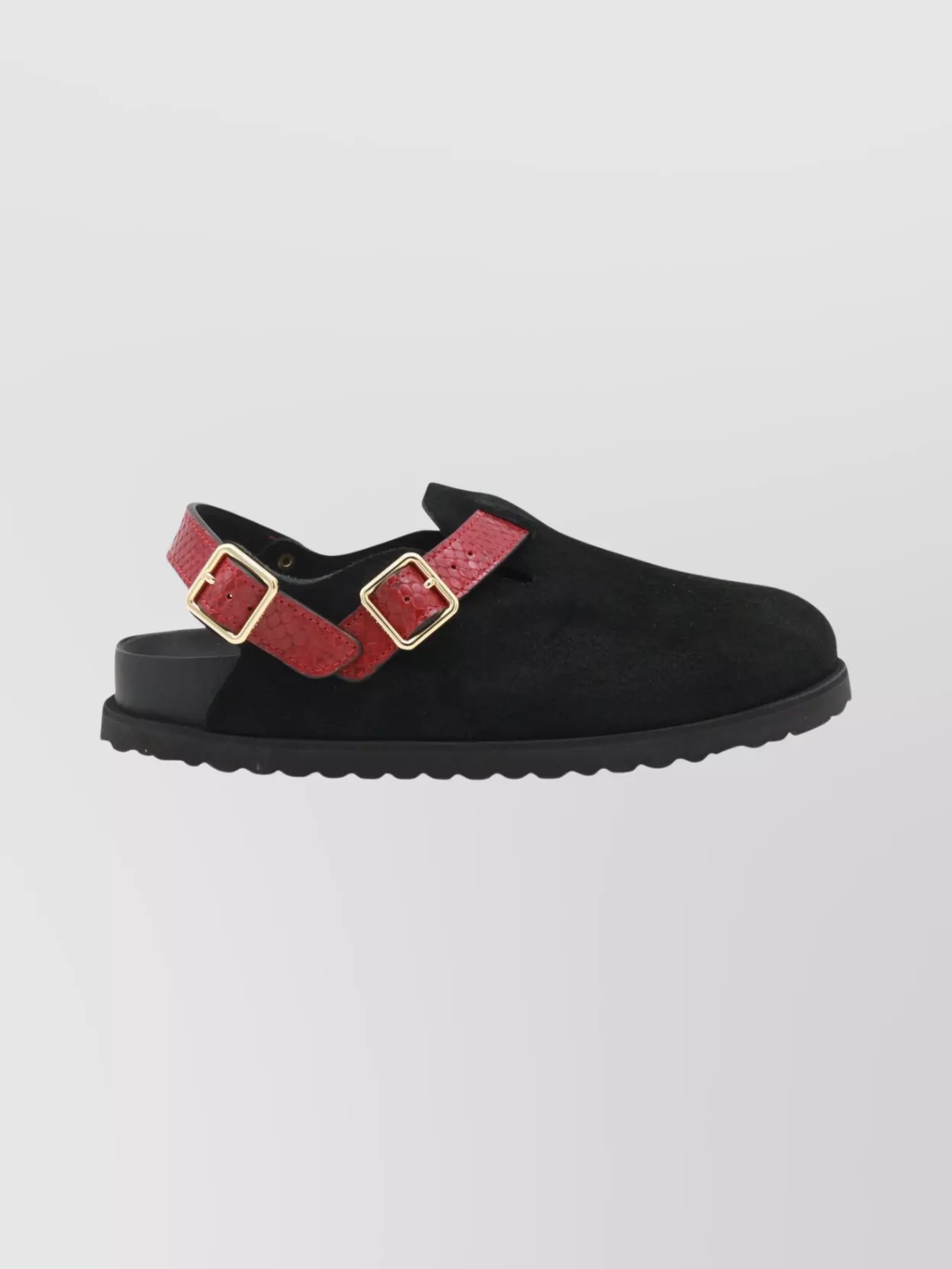 Birkenstock 1774 Slingback Sandals Featuring Textured Strap In Black