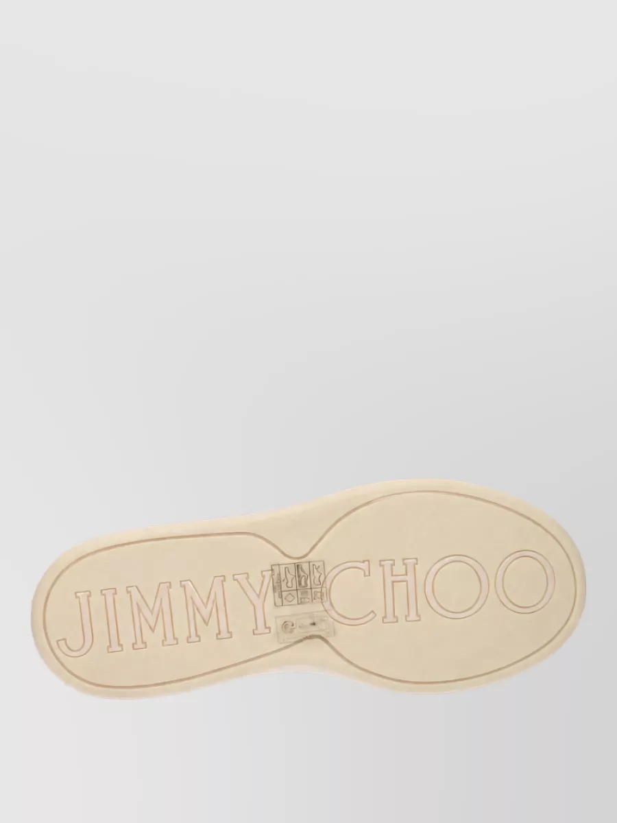 Jimmy Choo Leather Lace-Up Sneakers