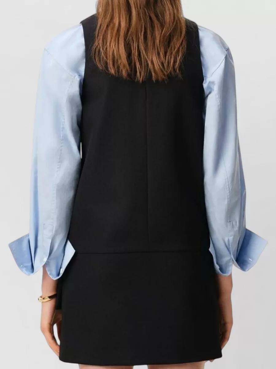 Ami Paris Cotton Belted Mini Dress