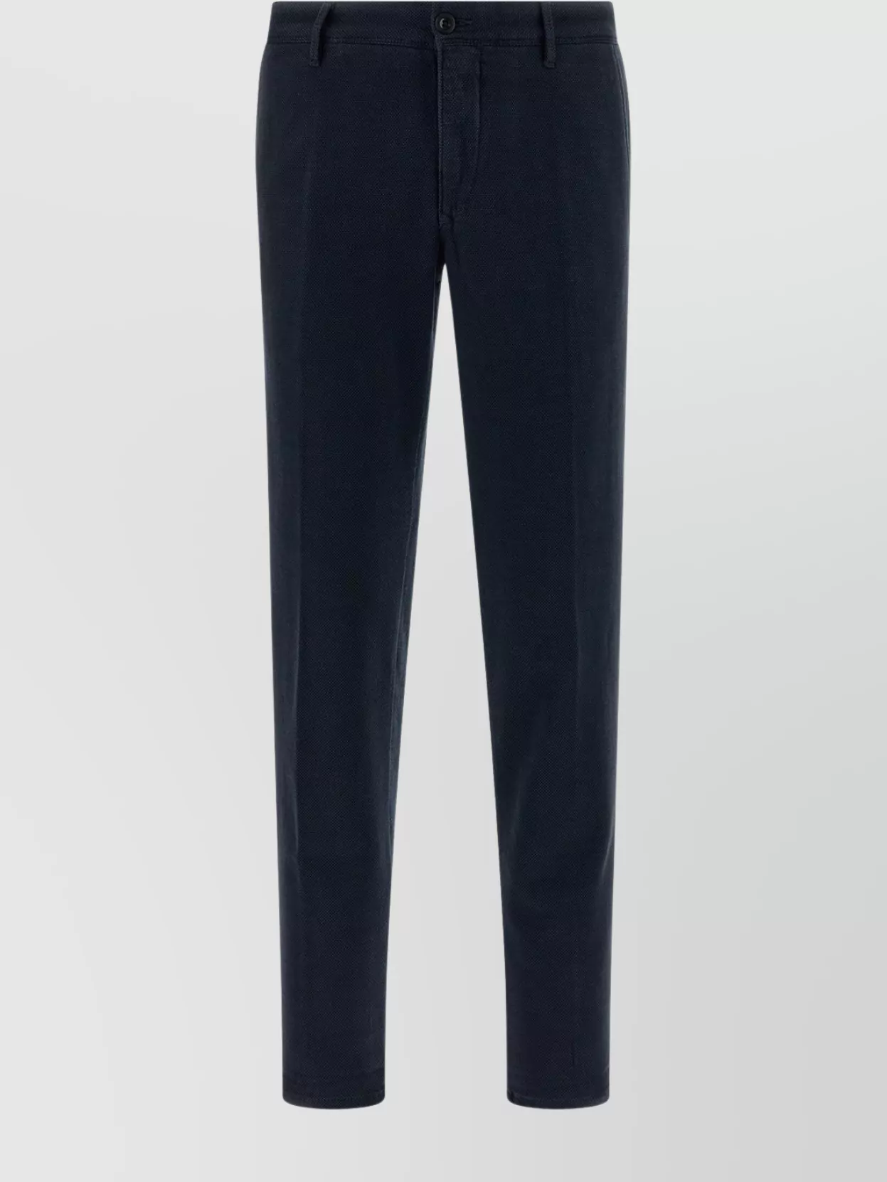 Incotex Textured Trousers With Pockets And Loops In Blue