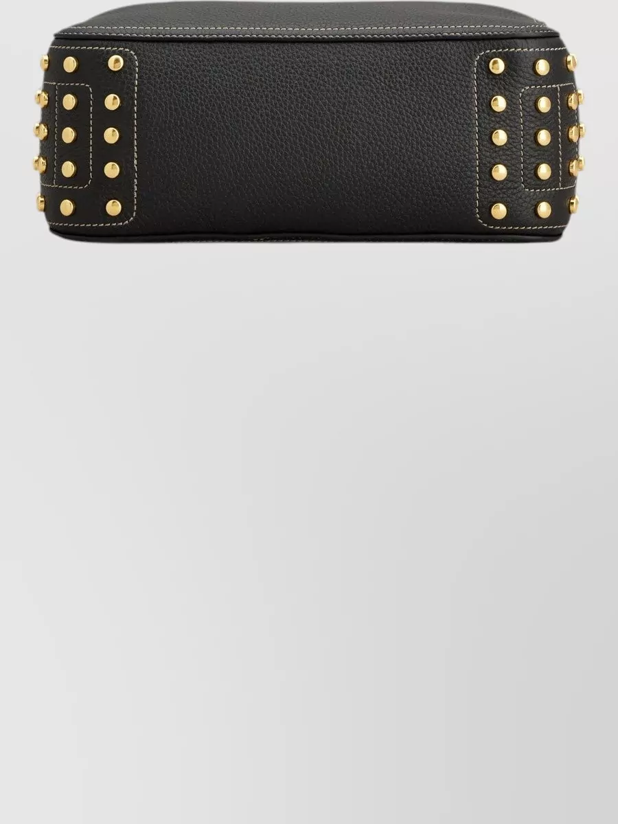 Tod's Metal Dots Mini Leather Shoulder Bag