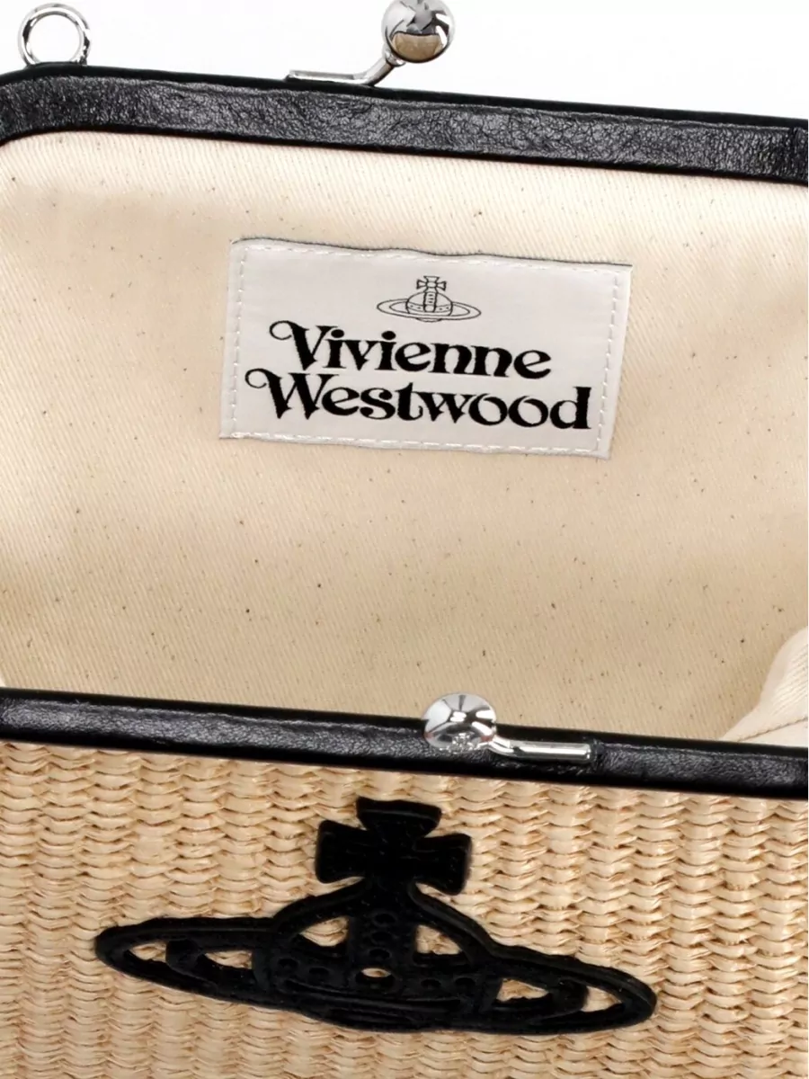 Vivienne Westwood Vivienne Raffia Clutch Bag