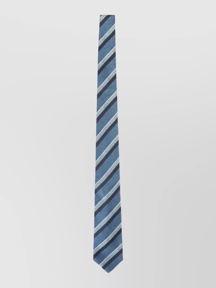 Kiton silk striped tie