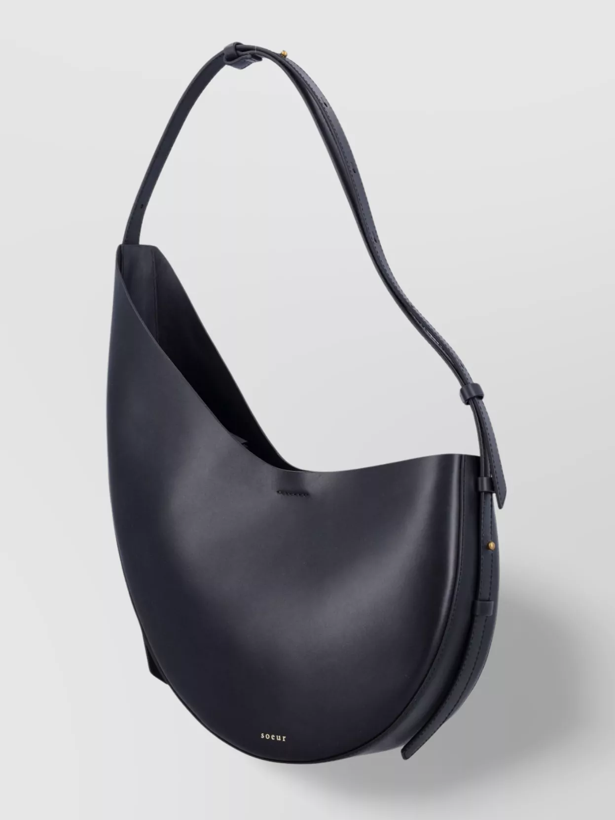 Soeur Winona Leather Shoulder Bag With Adjustable Strap