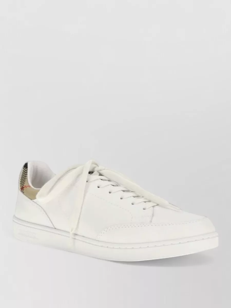 Burberry calf leather low-top sneakers