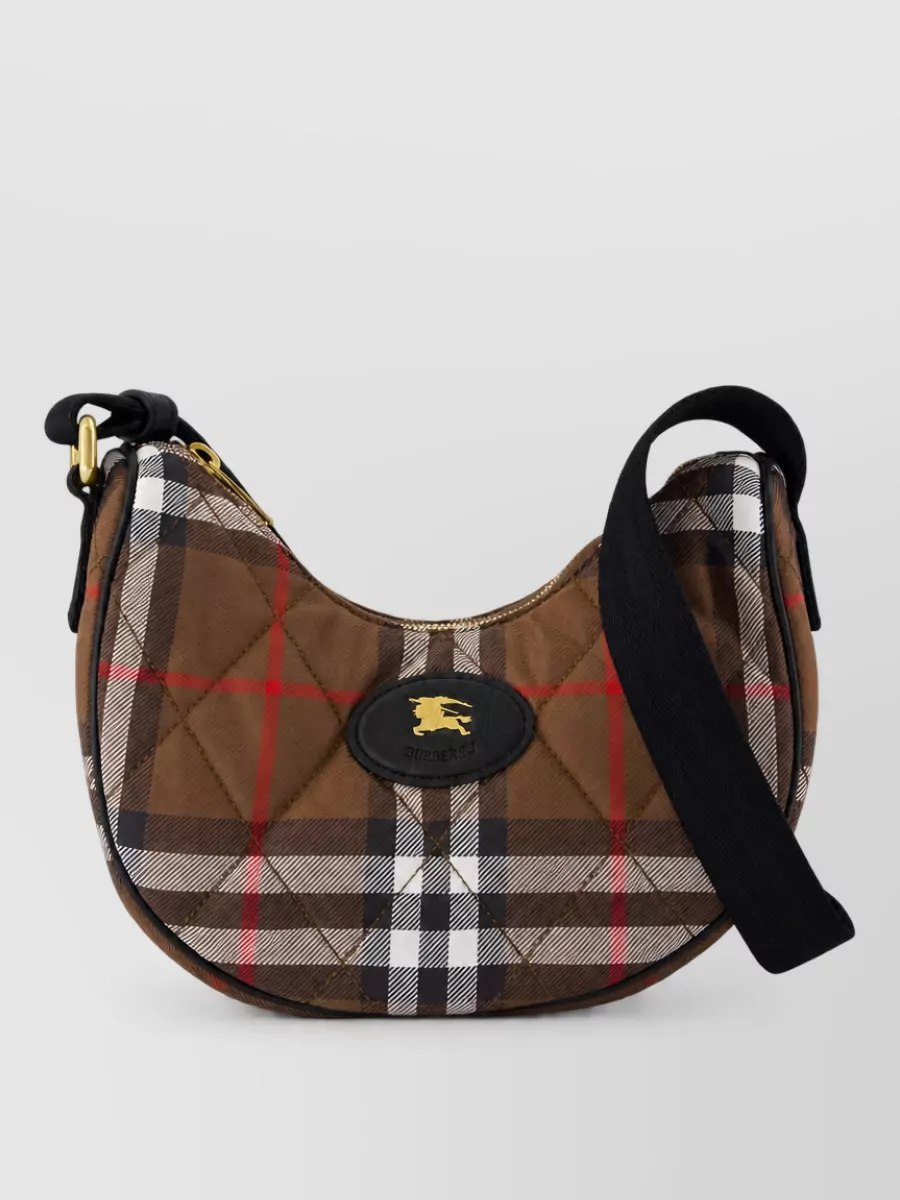 Burberry Horseshoe Nylon Cross-Body Bag