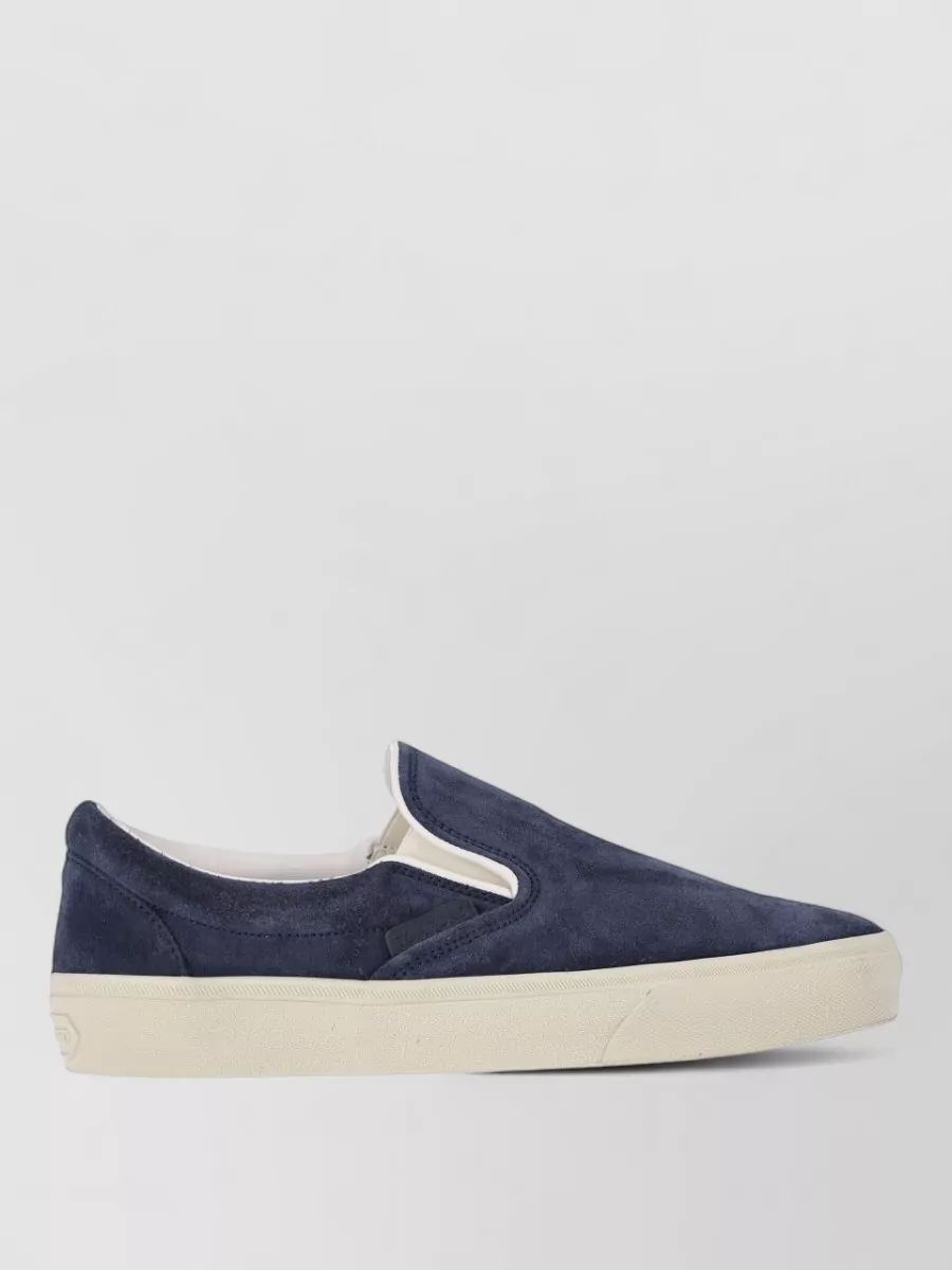 Tom Ford Leather Slip-On Sneakers