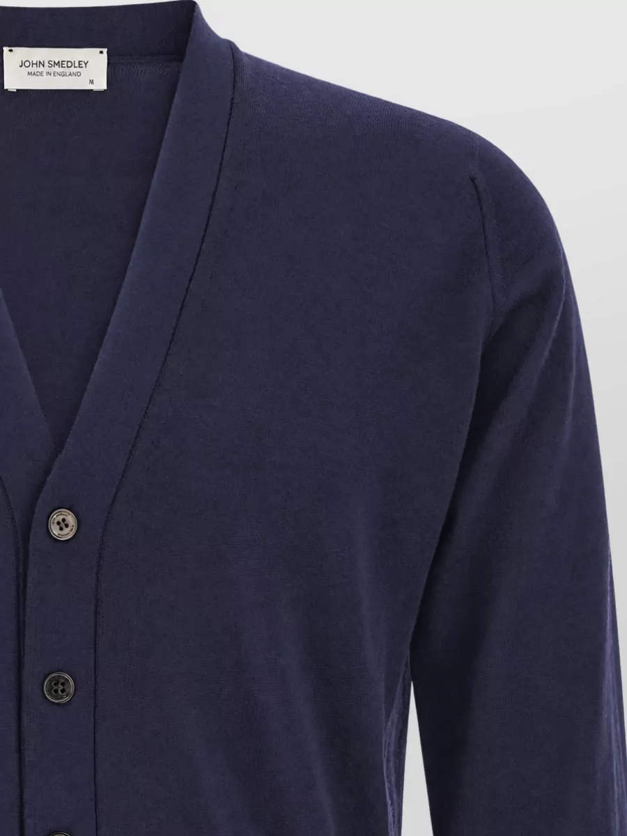 John Smedley Merino Wool V-Neck Cardigan