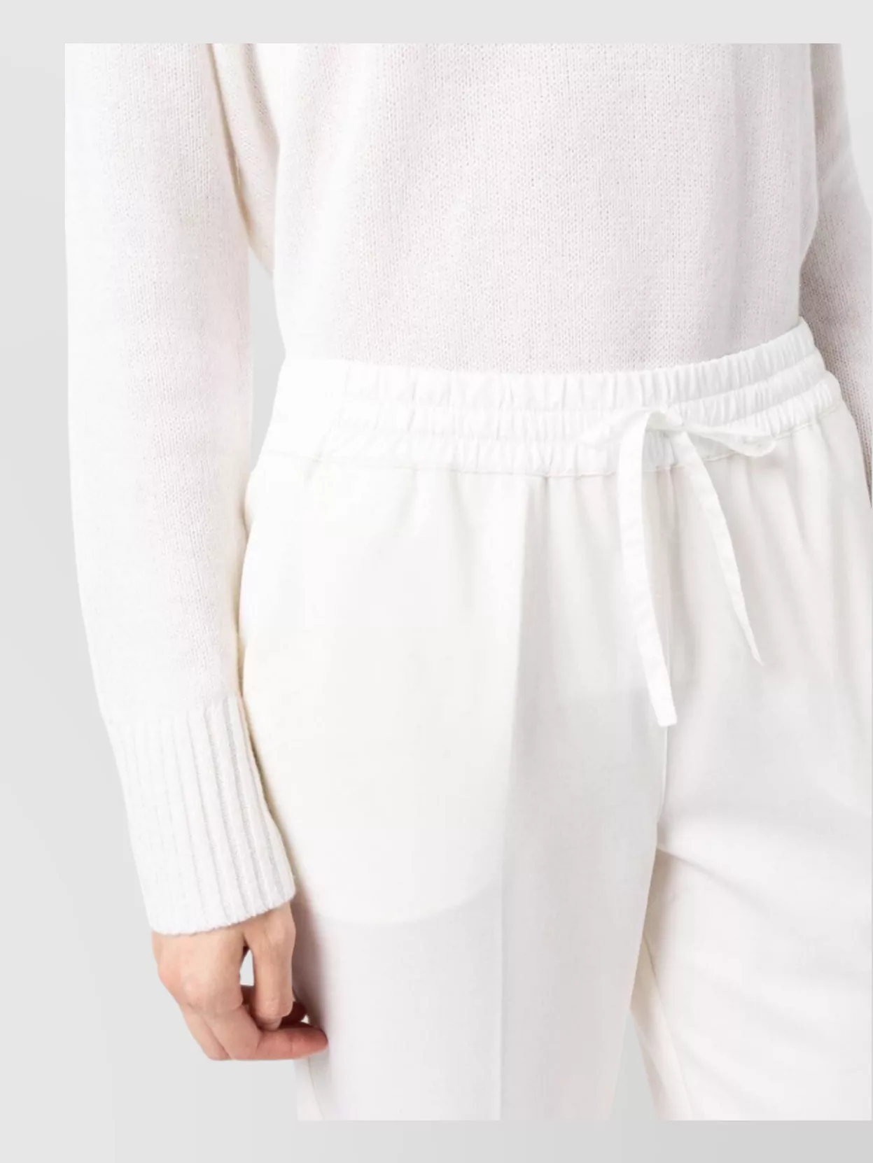 Parosh Tapered Drawstring Trousers With Rear Flap Pockets