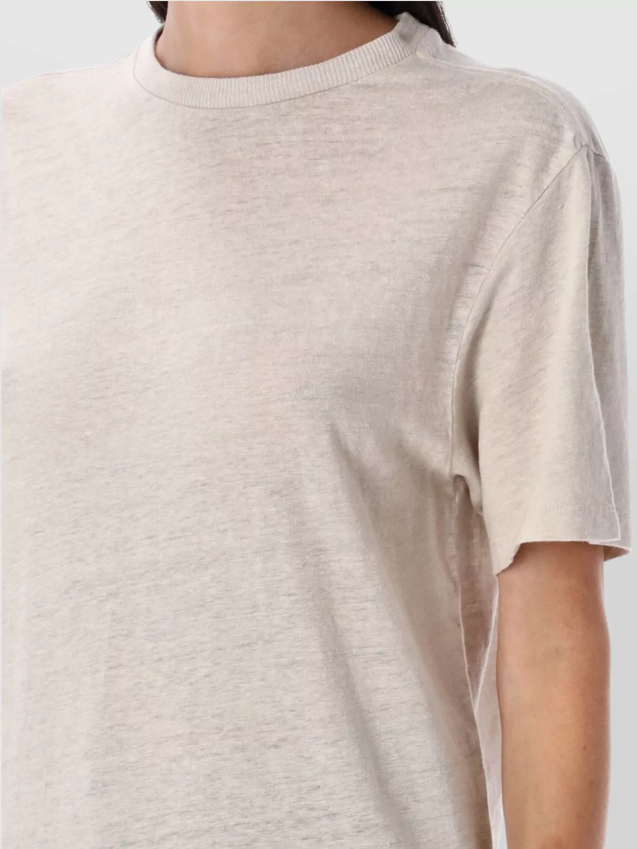 Isabel Marant Etoile Basic Round Neck Short Sleeve T-Shirt