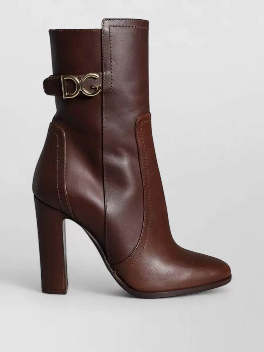 Dolce&Gabbana Leather Mid-Calf Boots