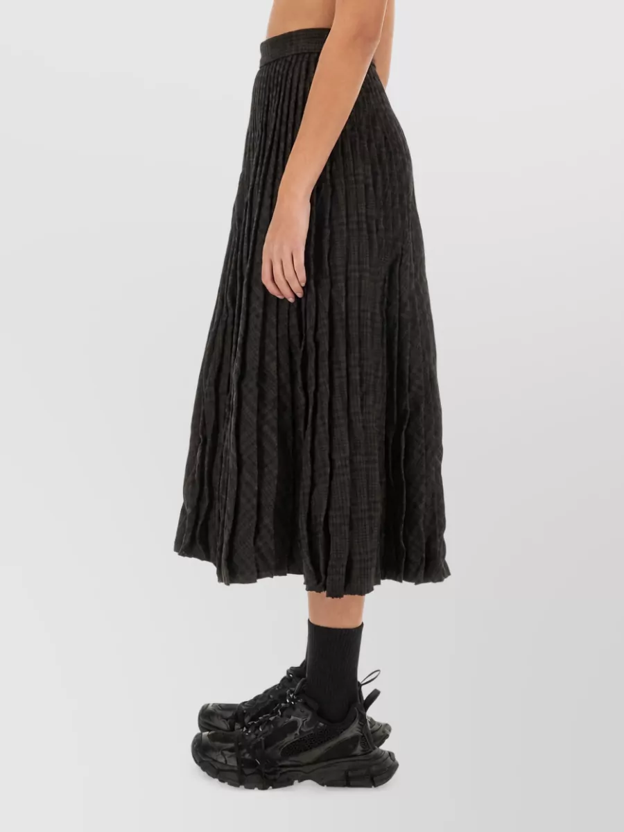 Balenciaga Wool Pleated Skirt