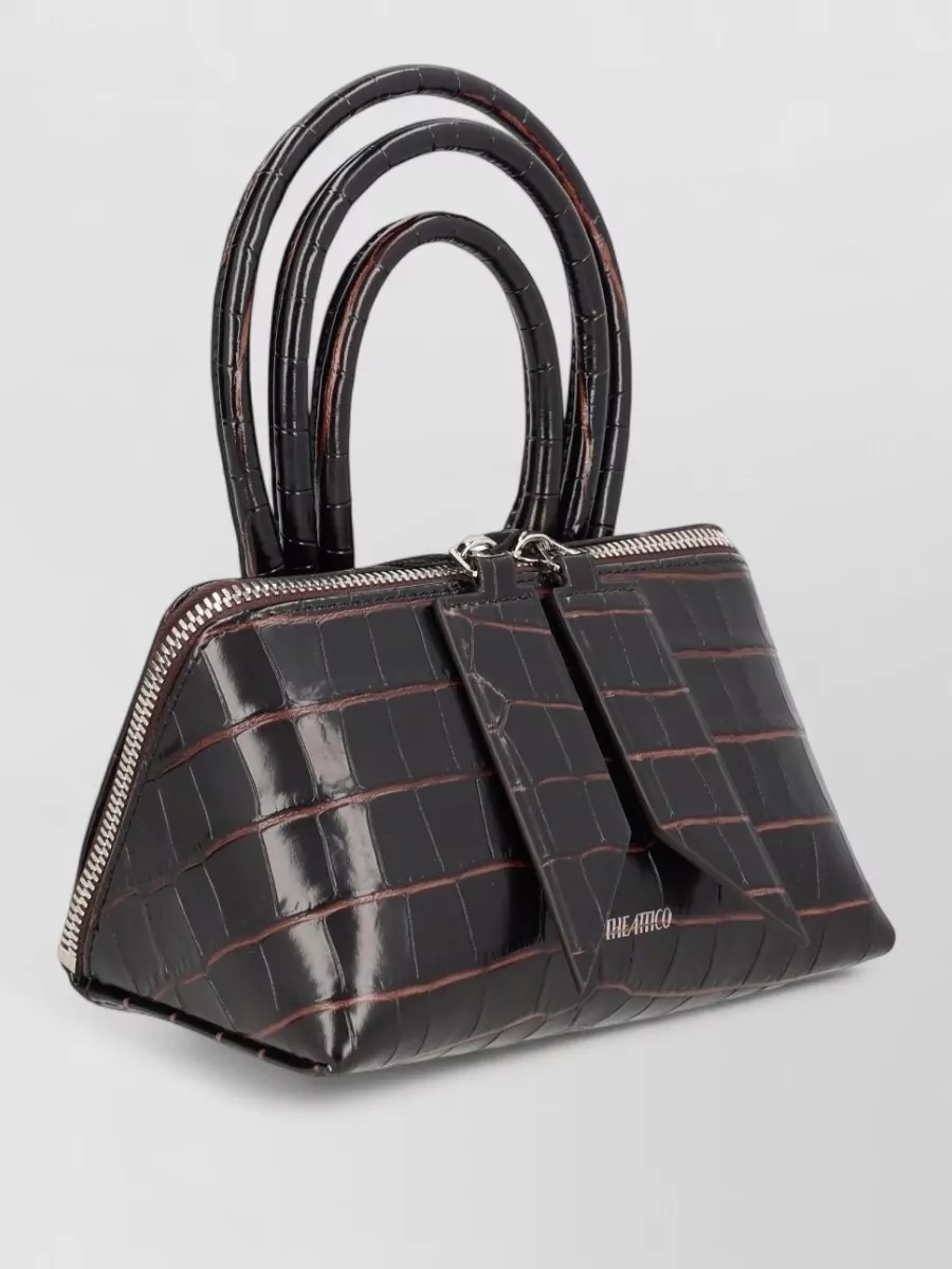 The Attico Friday Mini Leather Shoulder Bag