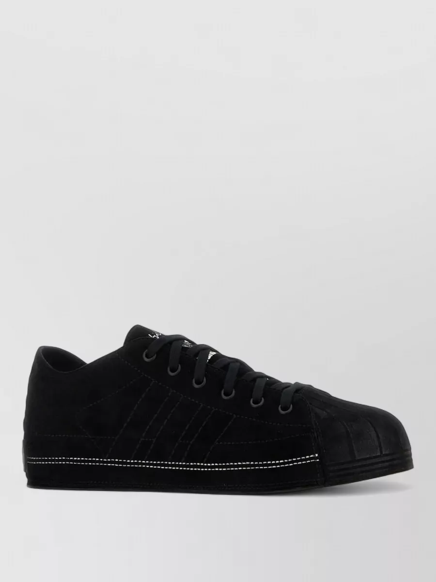 Y3 Yamamoto suede leather lace-up sneakers