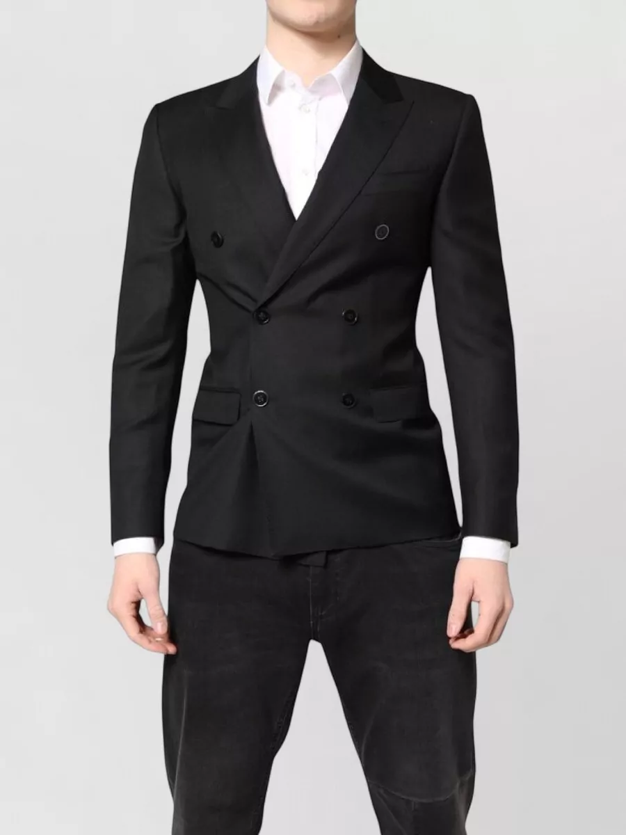 Dolce&Gabbana virgin wool slim-fit double-breasted coat