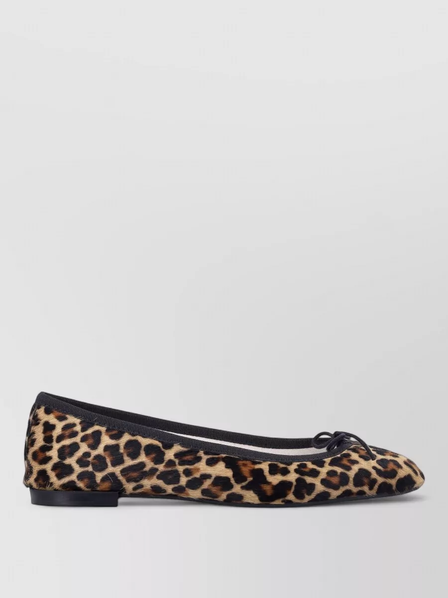 Repetto Leopard-Print Calfskin Ballet Flats